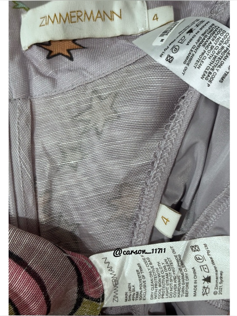 Zimmermann Concert Tie Neck Blouse - Picture 8 of 13